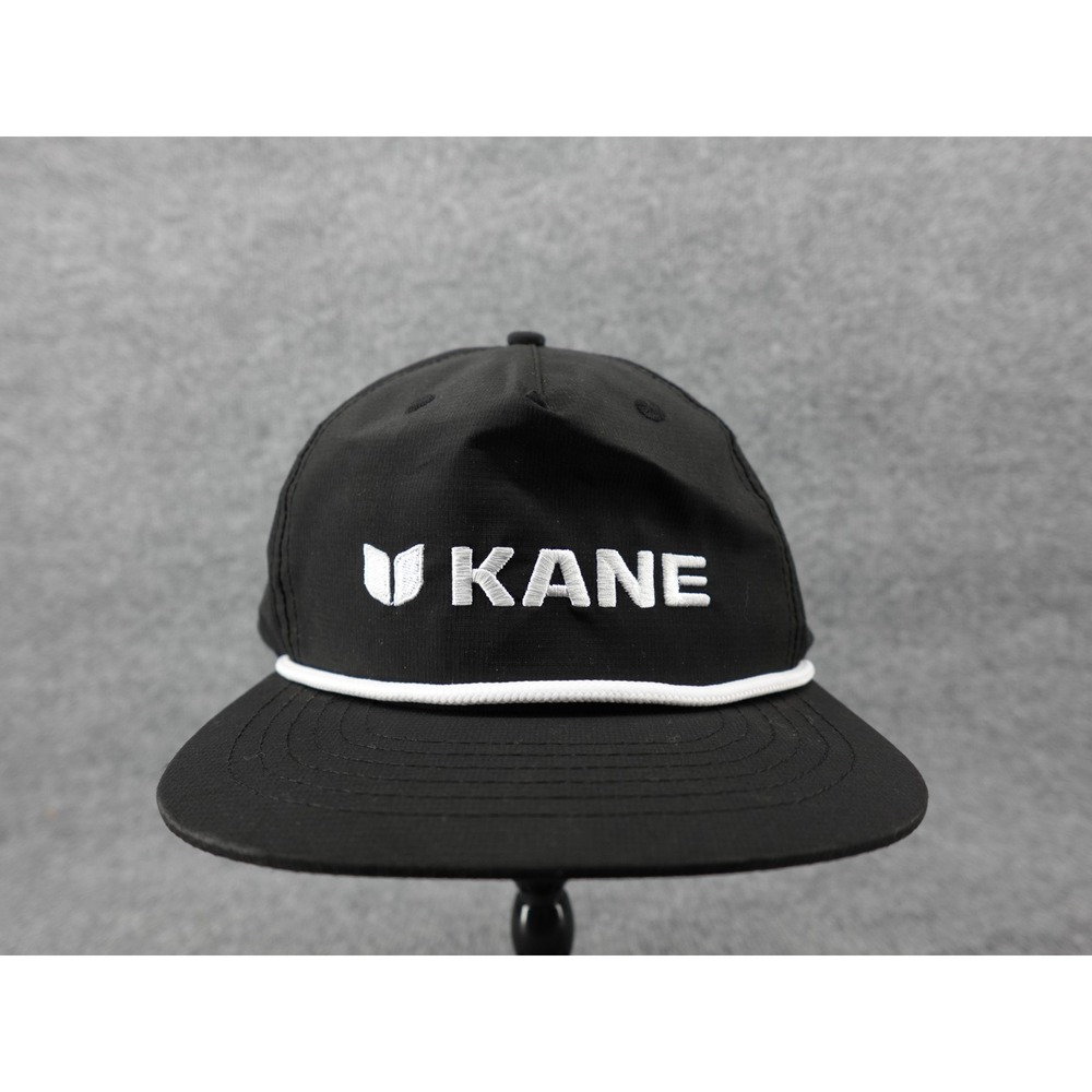 Kane Footwear‎ Rope Hat Mens Black Snapback Style 4000 OS Embroidered Logo